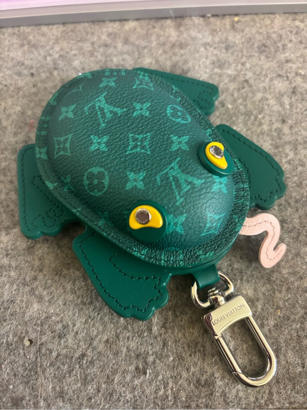 Louis Vuitton Green Monogram Frog Accessory